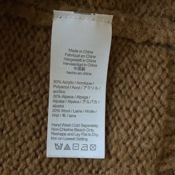 J. Crew acrylic alpaca blend oversized sweater with button shoulder - Picture 4 of 4